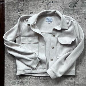 Rails Cream Button-Up Jacket